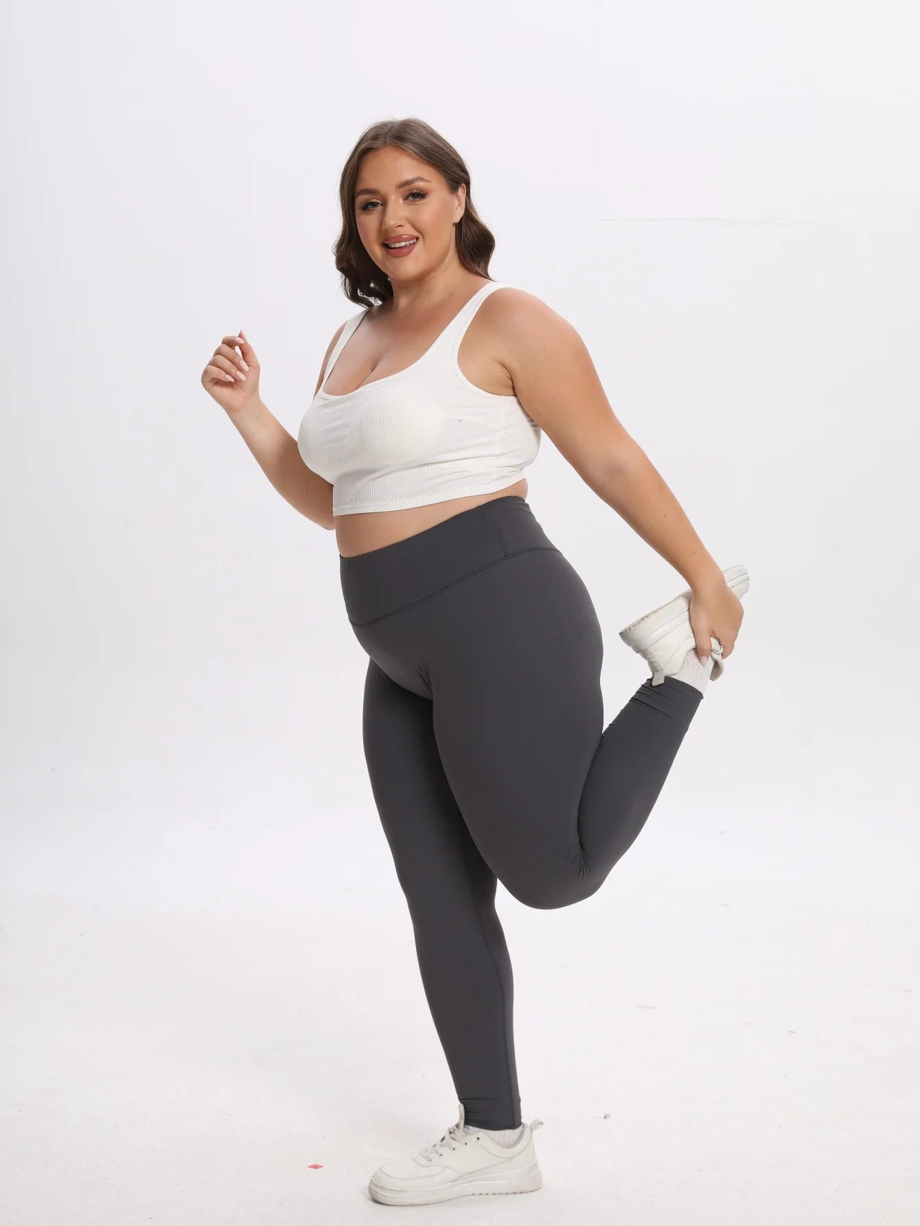 Grey Ambella Plus size Contour leggings