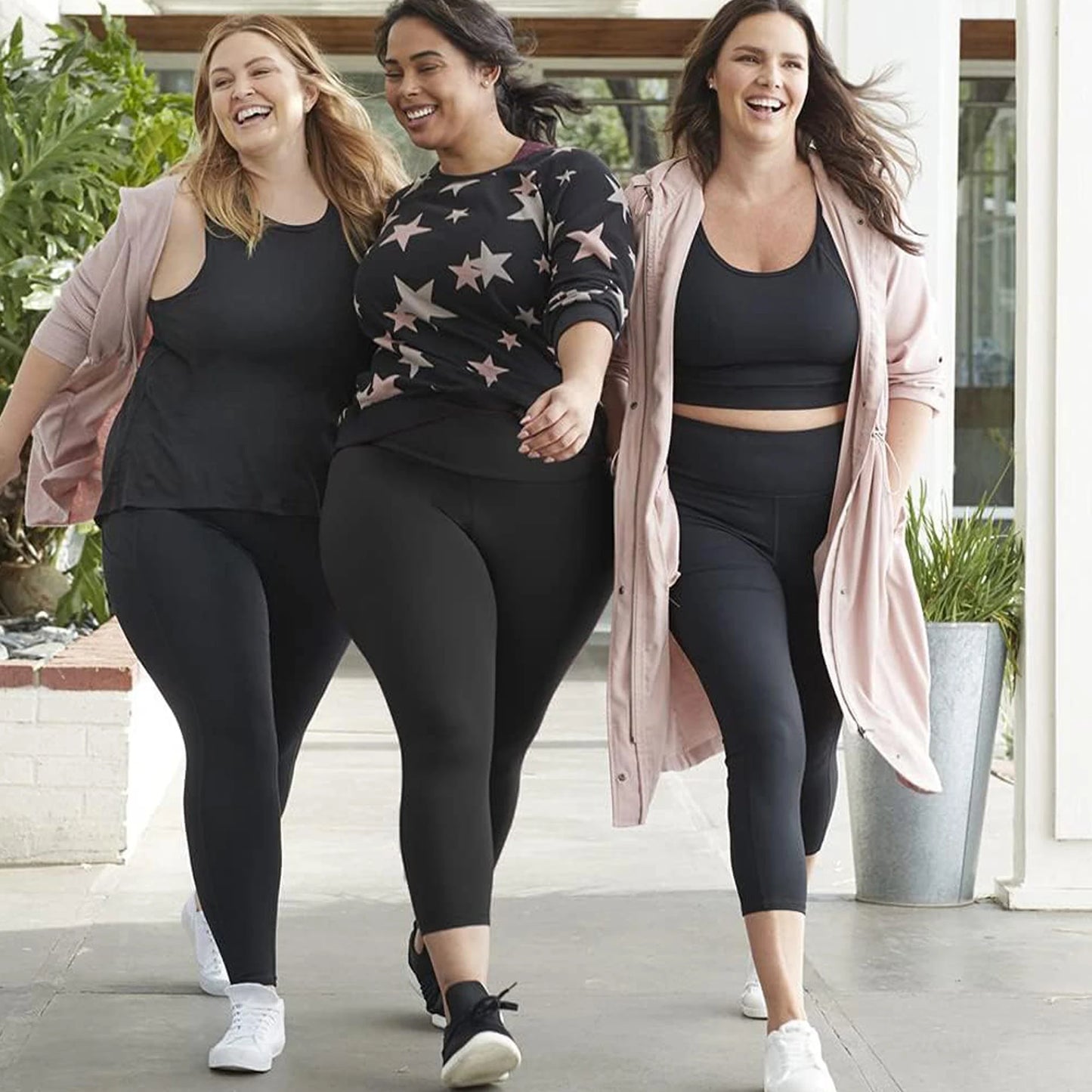 Dark Grey Ambella Plus size Contour leggings