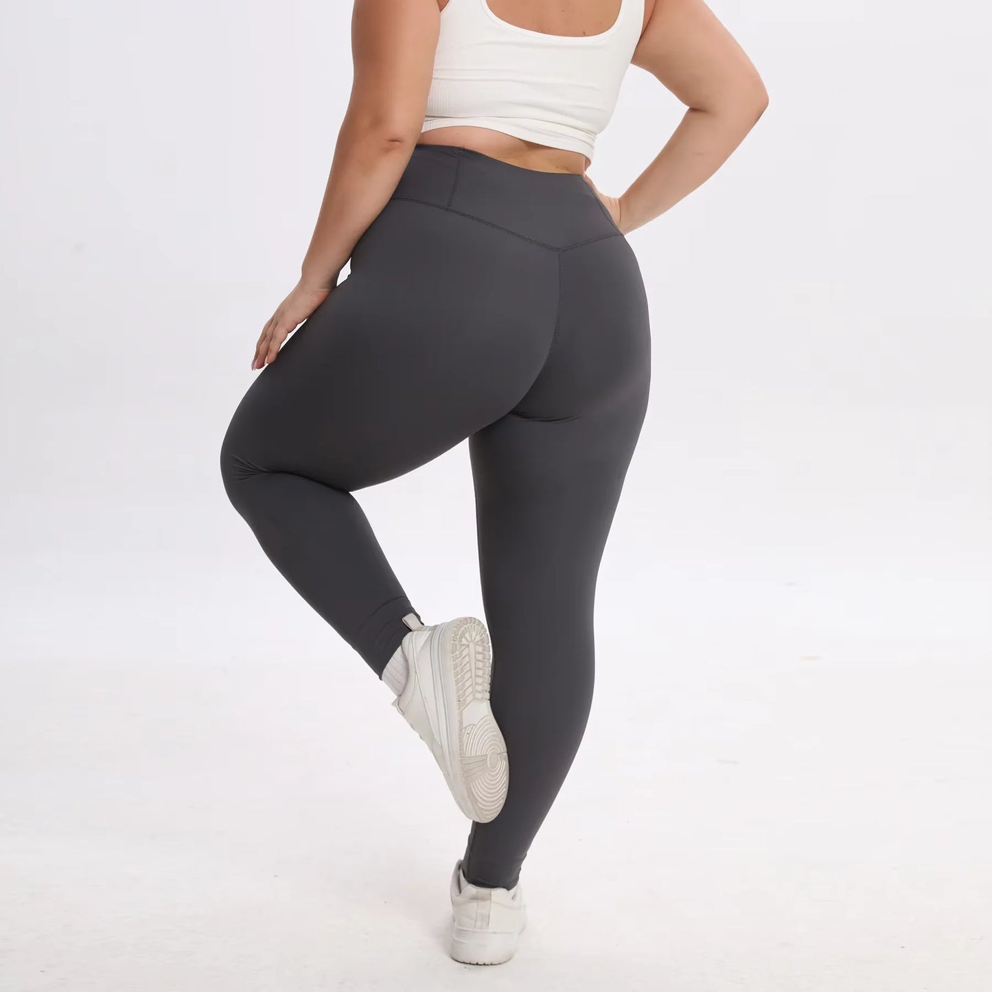 Dark Grey Ambella Plus size Contour leggings