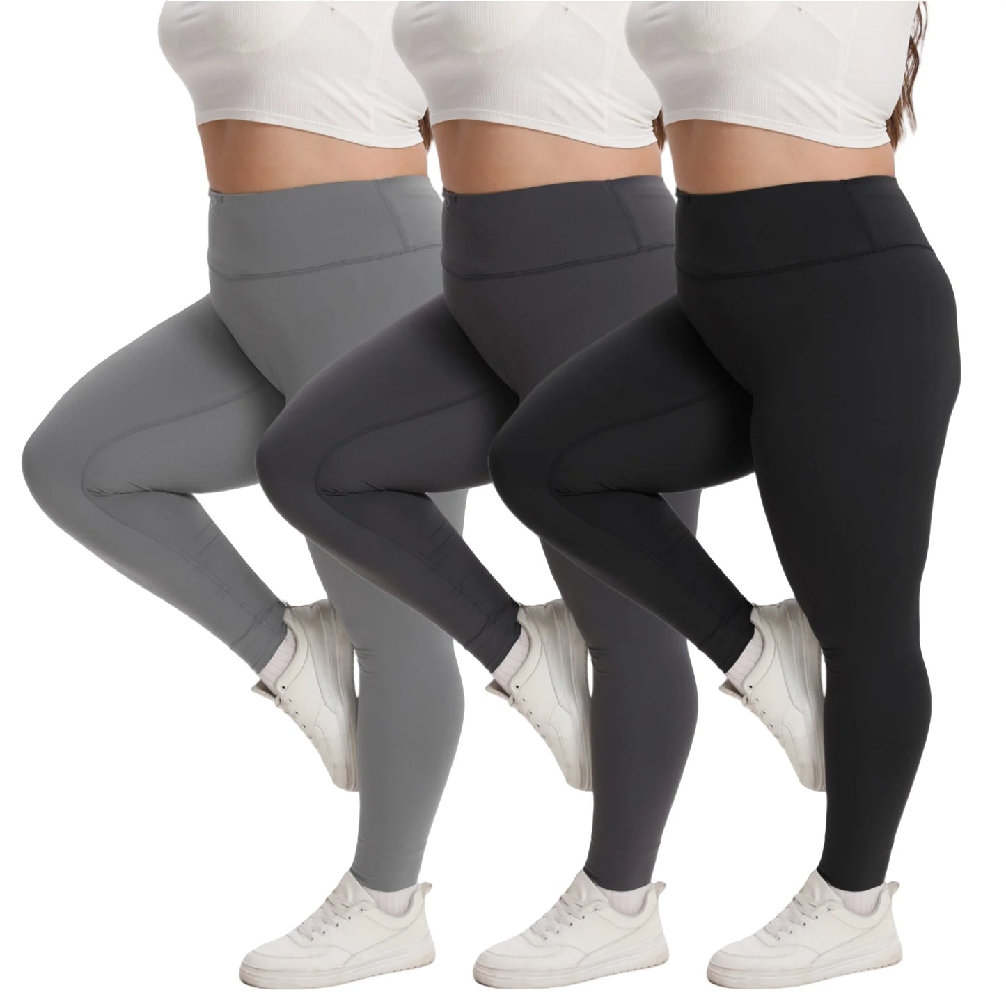 Grey Ambella Plus size Contour leggings