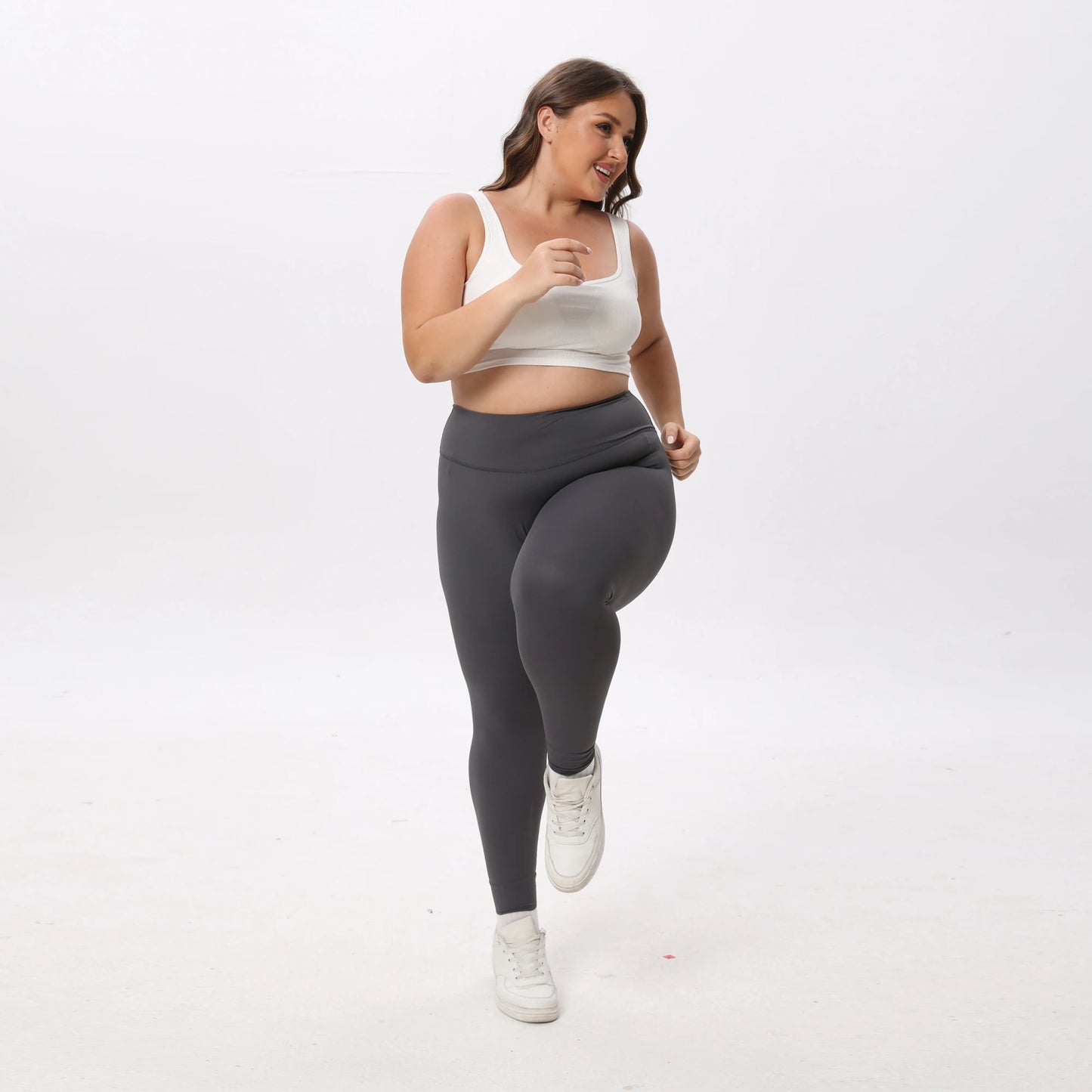 Dark Grey Ambella Plus size Contour leggings